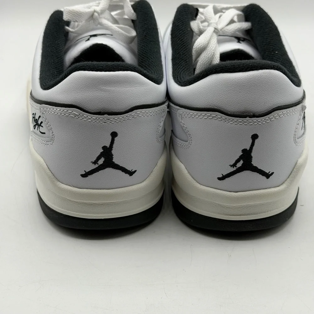Jordan Flight Court White HF3255-100 Basketball Shoes Mens 12 New w/ Defect READ